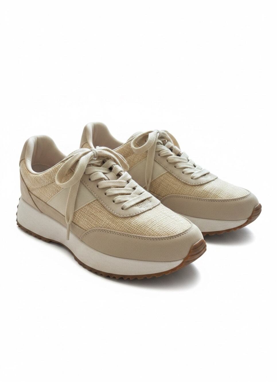 DV by Dolce Vita Breela Platform Sneakers Beige Cream Women’s Size 9